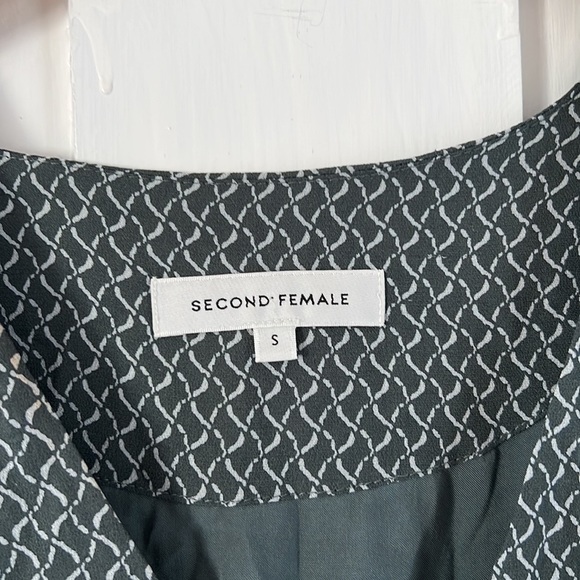 Second Female Anthropologie Green Pattern Story Dress Size Small - Picture 2 of 6